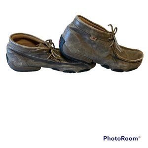 Twisted X Leather Bomber driving shoes